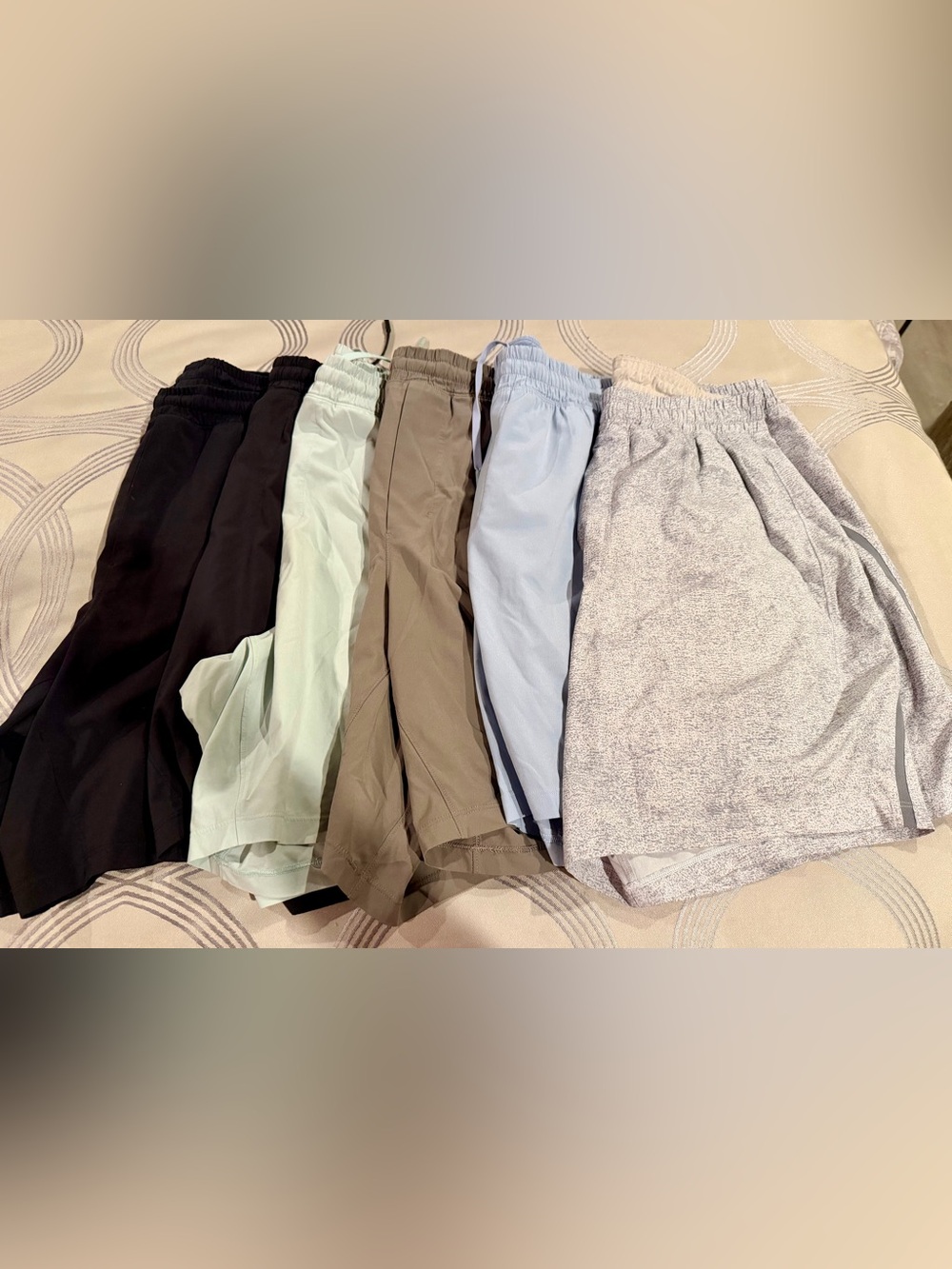 Men’s Lululemon shorts, 7” inseam, 6 pairs of shorts